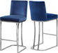 Heidi Navy Velvet Stool - EZ Furniture of Mayfair (Philadelphia, PA)
