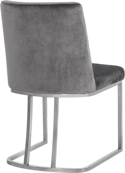 Heidi Grey Velvet Dining Chair - EZ Furniture of Mayfair (Philadelphia, PA)