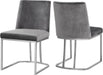 Heidi Grey Velvet Dining Chair - EZ Furniture of Mayfair (Philadelphia, PA)