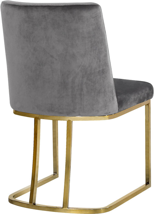 Heidi Grey Velvet Dining Chair - EZ Furniture of Mayfair (Philadelphia, PA)