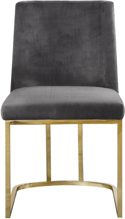 Heidi Grey Velvet Dining Chair - EZ Furniture of Mayfair (Philadelphia, PA)