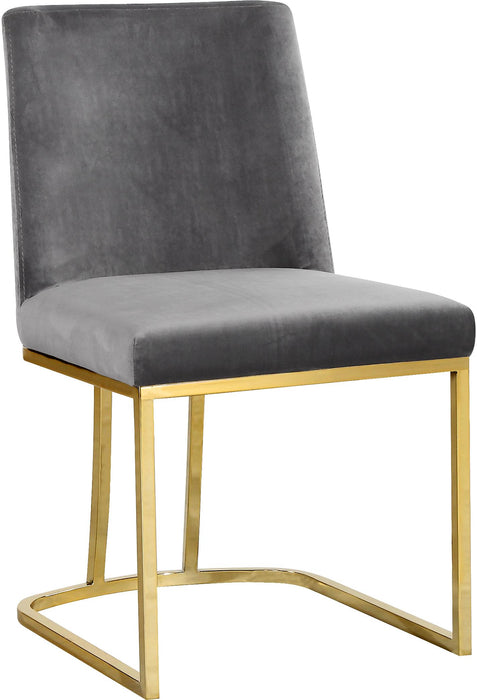 Heidi Grey Velvet Dining Chair - EZ Furniture of Mayfair (Philadelphia, PA)