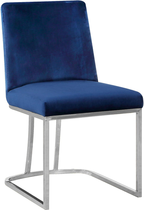 Heidi Navy Velvet Dining Chair - EZ Furniture of Mayfair (Philadelphia, PA)