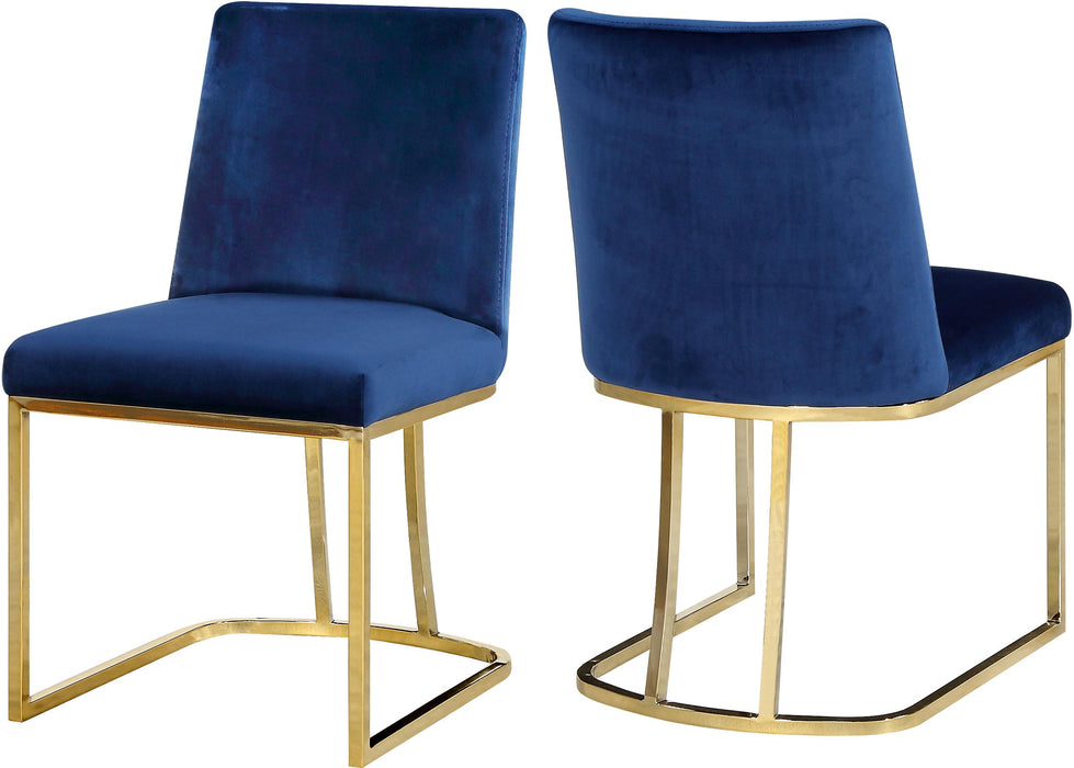 Heidi Navy Velvet Dining Chair - EZ Furniture of Mayfair (Philadelphia, PA)