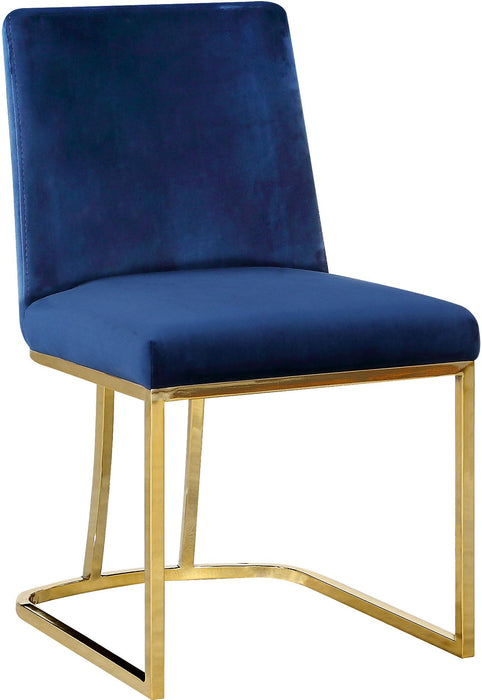 Heidi Navy Velvet Dining Chair - EZ Furniture of Mayfair (Philadelphia, PA)