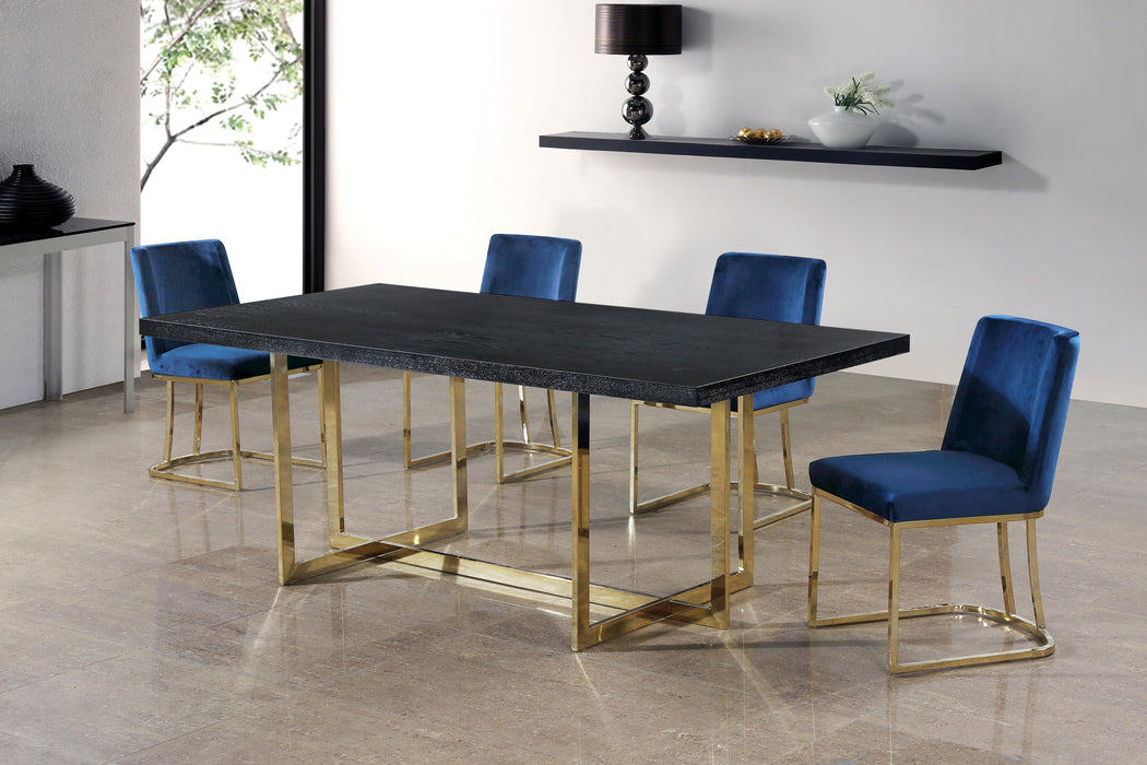Heidi Navy Velvet Dining Chair - EZ Furniture of Mayfair (Philadelphia, PA)