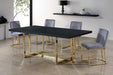 Heidi Grey Velvet Dining Chair - EZ Furniture of Mayfair (Philadelphia, PA)