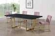 Heidi Pink Velvet Dining Chair - EZ Furniture of Mayfair (Philadelphia, PA)