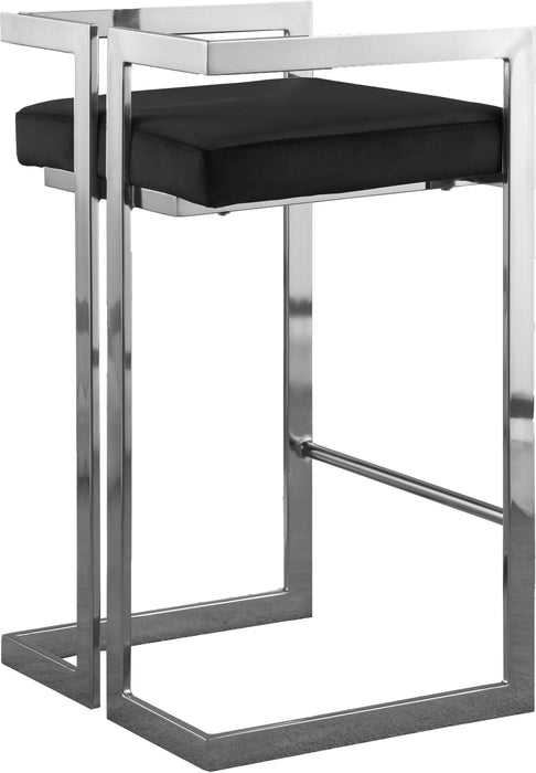 Ezra Black Velvet Stool - EZ Furniture of Mayfair (Philadelphia, PA)