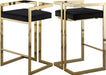 Ezra Black Velvet Stool - EZ Furniture of Mayfair (Philadelphia, PA)