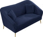 Hermosa Navy Velvet Loveseat - EZ Furniture of Mayfair (Philadelphia, PA)