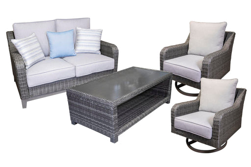 Elite Park Outdoor Loveseat, Lounge Chairs and Cocktail Table - EZ Furniture of Mayfair (Philadelphia, PA)