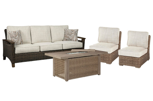 Beachcroft Outdoor Sofa, Lounge Chairs and Fire Pit - EZ Furniture of Mayfair (Philadelphia, PA)