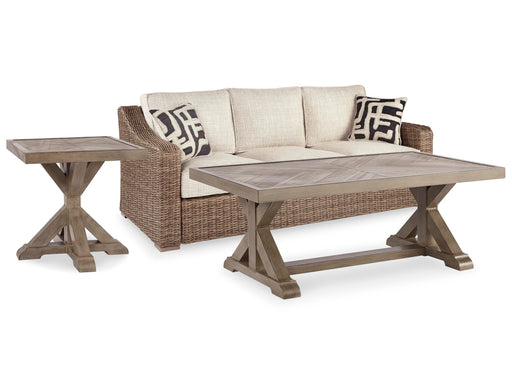 Beachcroft Beachcroft Nuvella Sofa with Coffee and End Table - EZ Furniture of Mayfair (Philadelphia, PA)