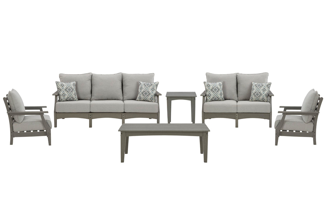 Visola Outdoor Sofa and Loveseat Set - EZ Furniture of Mayfair (Philadelphia, PA)