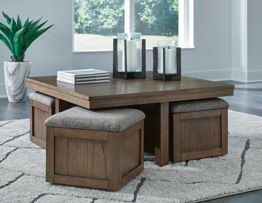 Boardernest Coffee Table with 4 Stools - EZ Furniture of Mayfair (Philadelphia, PA)