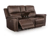 Bleckley Power Reclining Loveseat with Console - EZ Furniture of Mayfair (Philadelphia, PA)