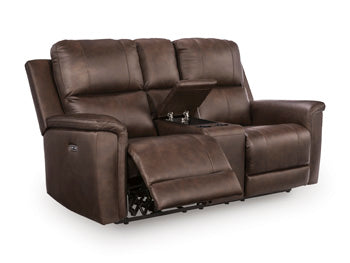 Bleckley Power Reclining Loveseat with Console - EZ Furniture of Mayfair (Philadelphia, PA)