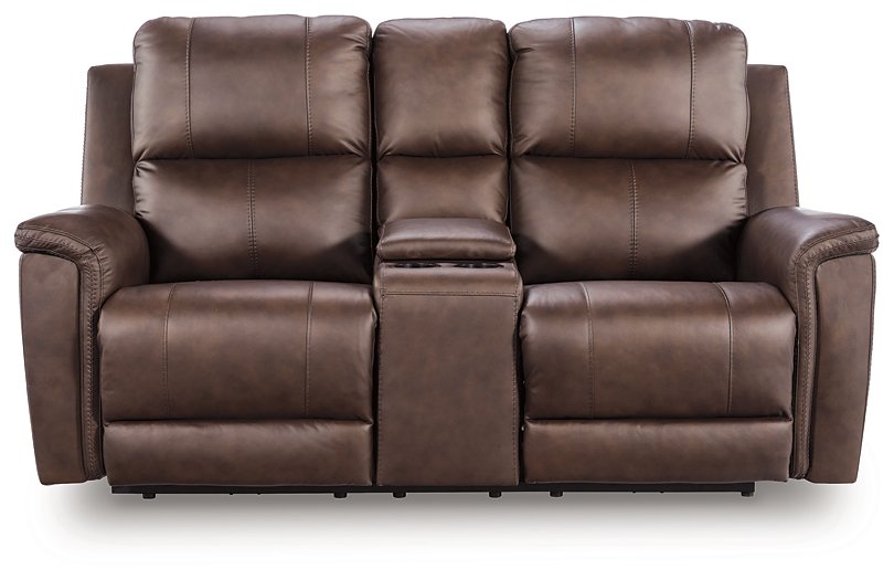 Bleckley Power Reclining Loveseat with Console - EZ Furniture of Mayfair (Philadelphia, PA)