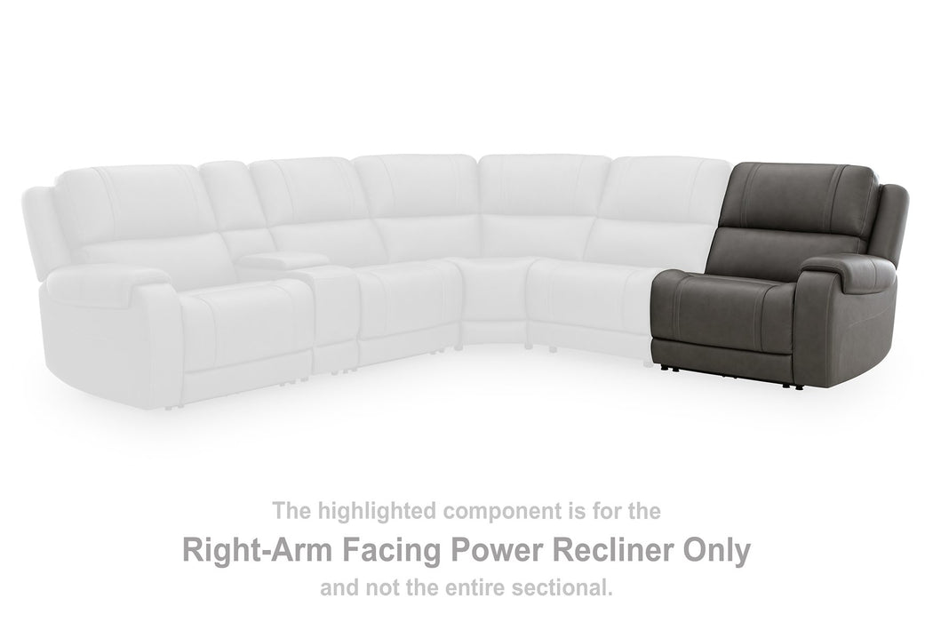 5Z - Pittson Power Reclining Sectional - EZ Furniture of Mayfair (Philadelphia, PA)
